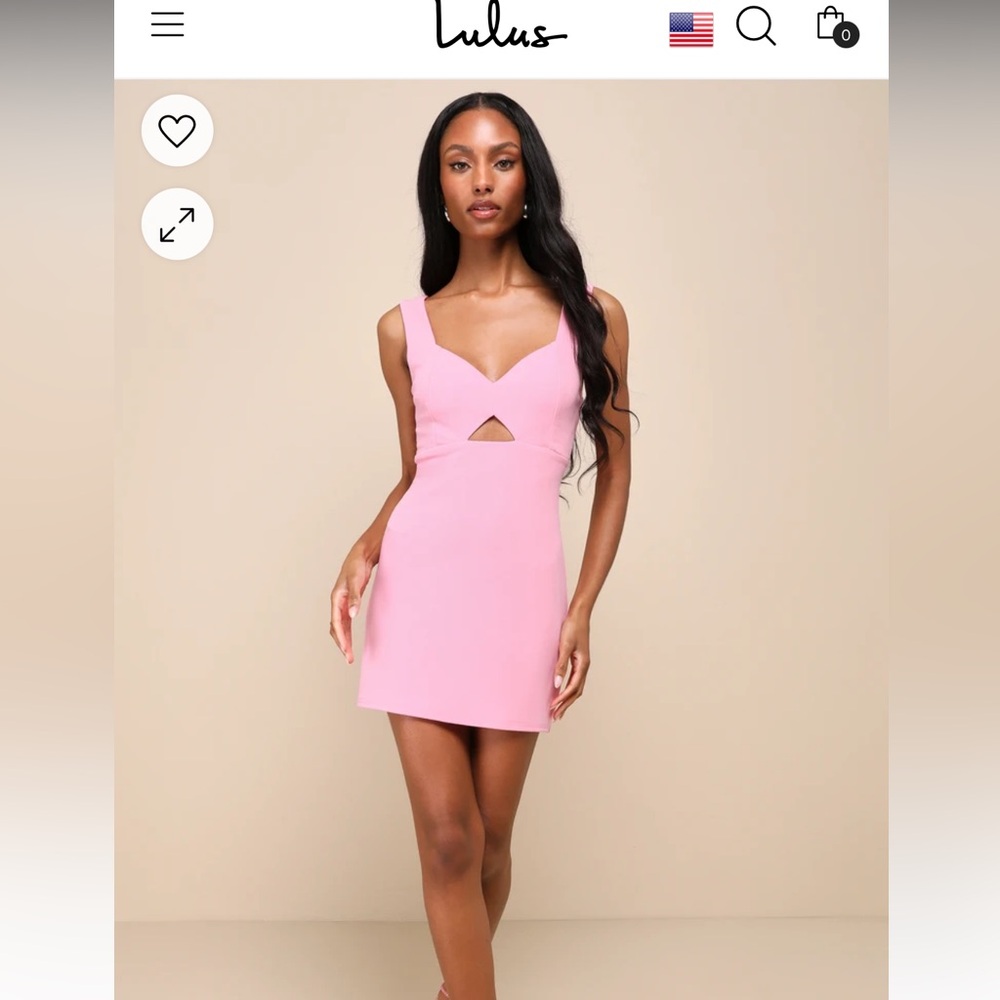 Lulus Flawless Confidence Light Pink Cutout Bodycon Mini Dress